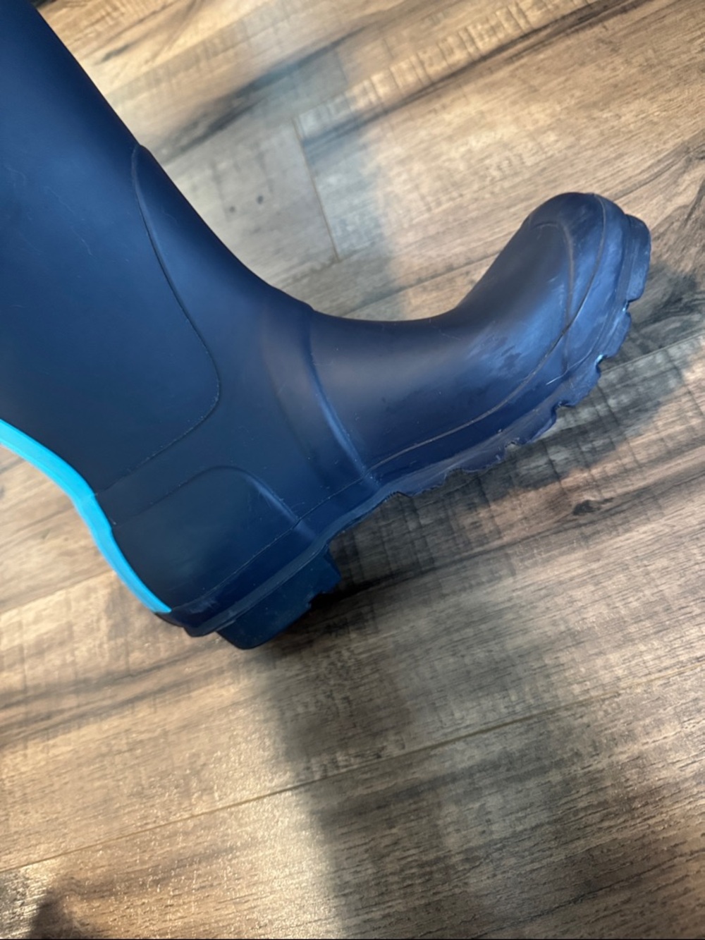 Hunter Tall Matte Navy Rubber Boots - Picture 6 of 14